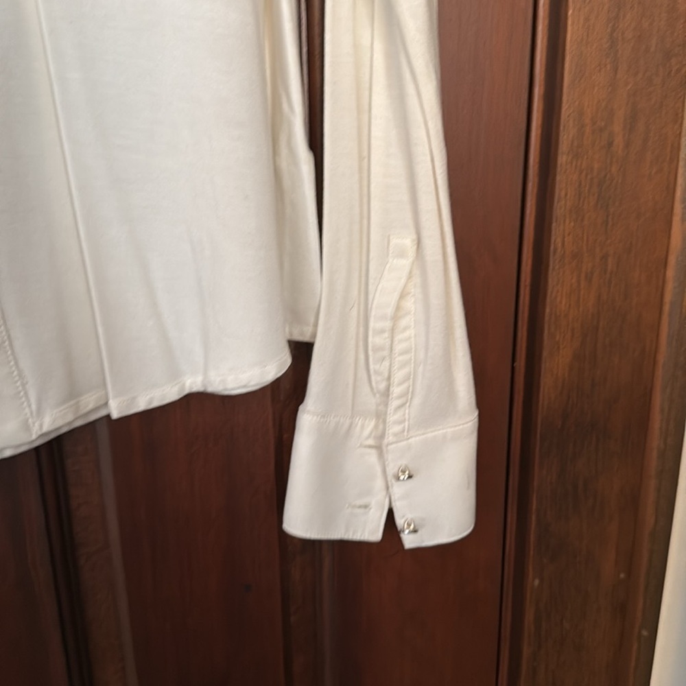 White House Black Market White Button Down Blouse - Picture 6 of 10